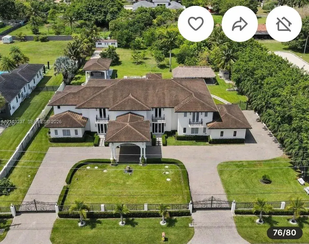 8 bedroom 9 bath Residential for sale at 12401 SW 45th St, Miami FL 33175
